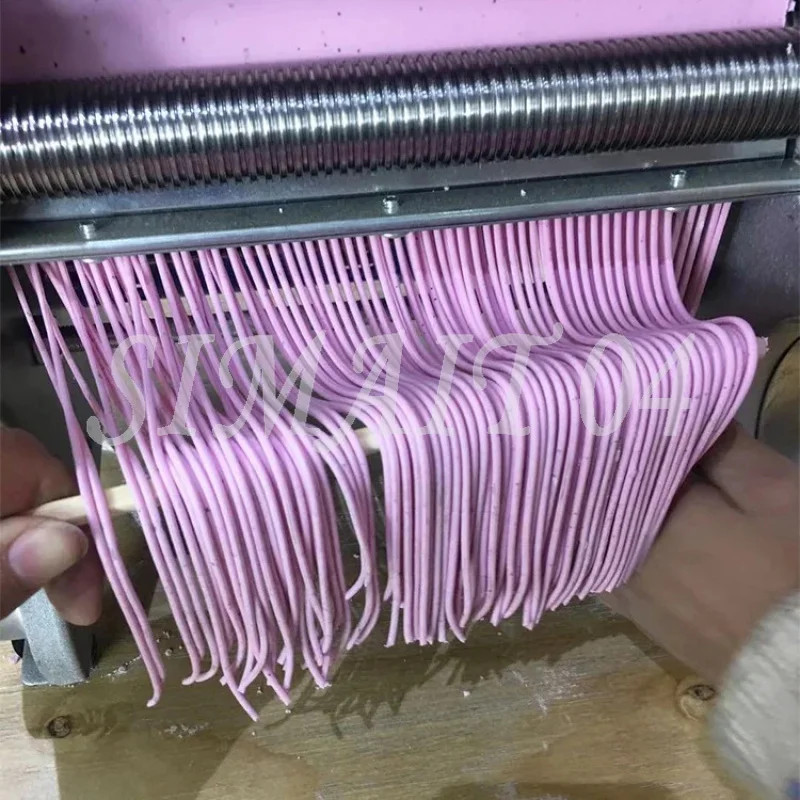 Automatic Noodle hine Pasta Maker 2-in-1 Thickness Adjustable Stainless Steel Dough Roller