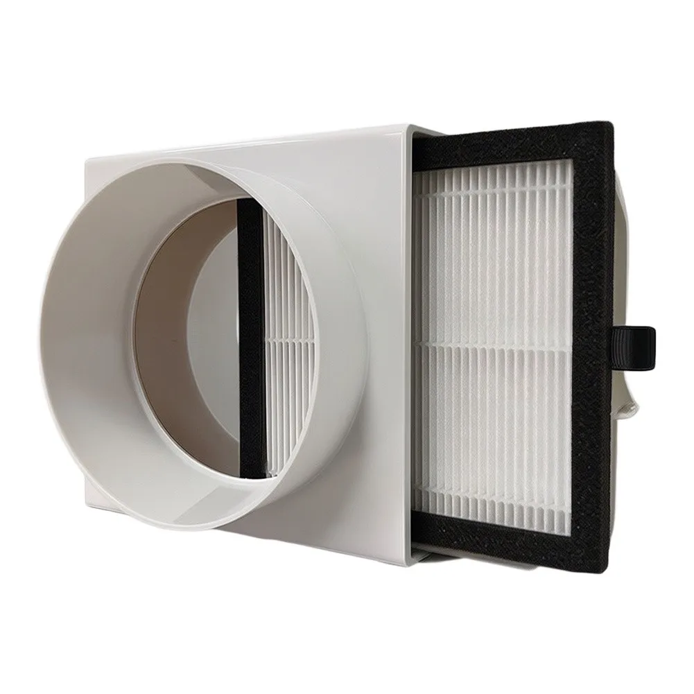 High Efficiency PM2.5 Air Filter Screen For Fresh Air Duct System Aluminum Alloy HEPA Activated Carbon Easy Clean Replacement Pa