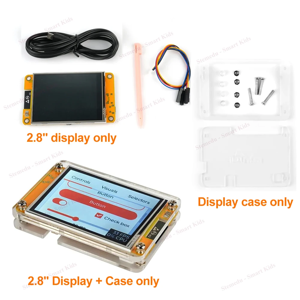 

Stemedu ESP32 Development Board ESP32-2432S028R WiFi Bluetooth 2.8 Inch 240x320 Smart Display TFT Module Touchscreen for Arduino