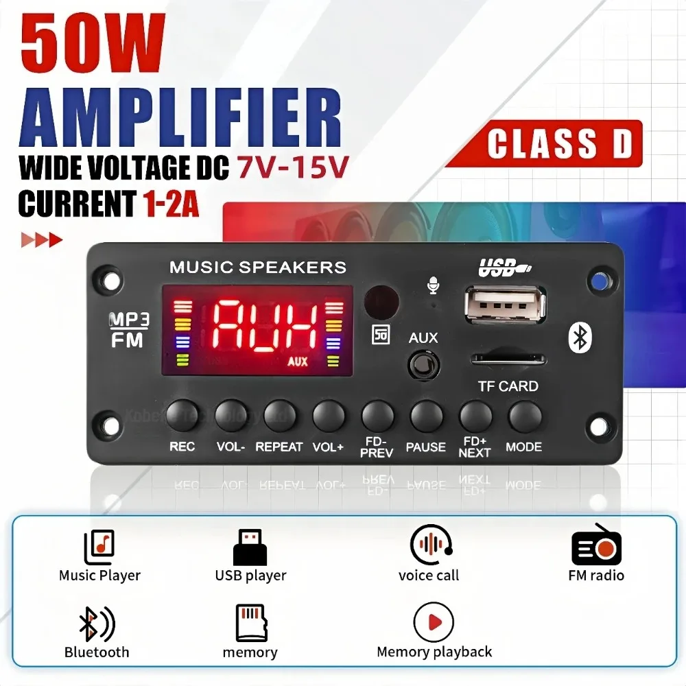 Dc 12V 50W Amplifie…