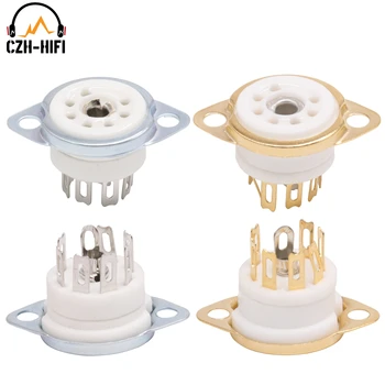 7pin B7G Ceramic Vacuum Tube Socket Valve Base for EAA91 EC92 6X4 EZ90 6Z4 EF95 Vintage Audio Amplifier DIY Chassis Mount