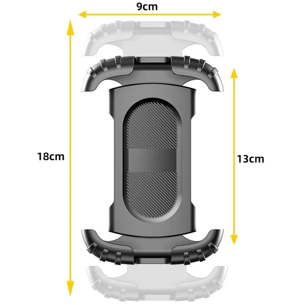 360 Degrees Rotation Road Bike Phone Holder Adjustable Non-slip Bicycle Mobile Phone Stand Stable for 4.7-7.2 inch Phone