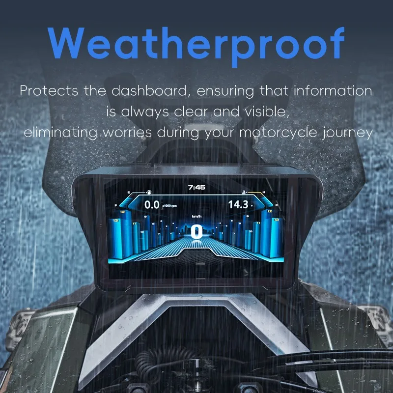 لـ Zontes 368G - مظلة شمسية لشاشة لوحة القيادة للدراجات البخارية (مضادة للوهج، حماية من الضوء) #4