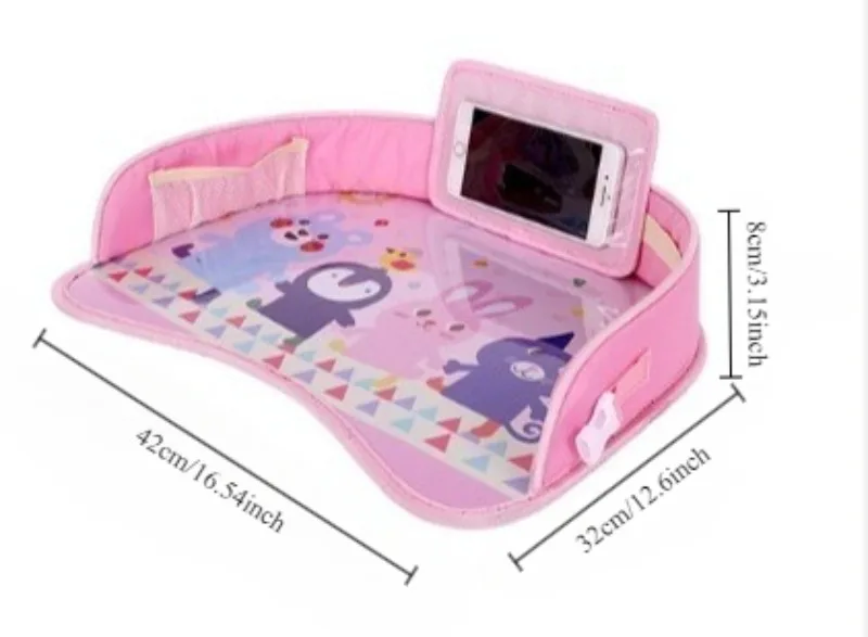 Safe Durable Car Baby Seat Tray for Kids Meals Play Portable Lightweight Easy to Clean