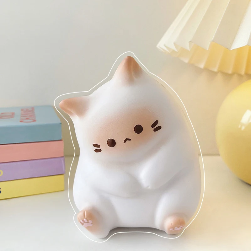 Cartoon Kakao Katze Prise Kinderspiel zeug langsam Rebound Dekompression Artefakt niedlichen Entlüftung Heilung glückliche Katze Desktop-Ornamente Geschenk