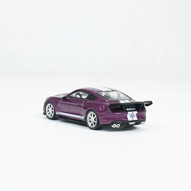 Mini Gt 1:64 Model Auto Shelby Gt500 Dragon Snake Concept Legering Gegoten Voertuig #696 Paars