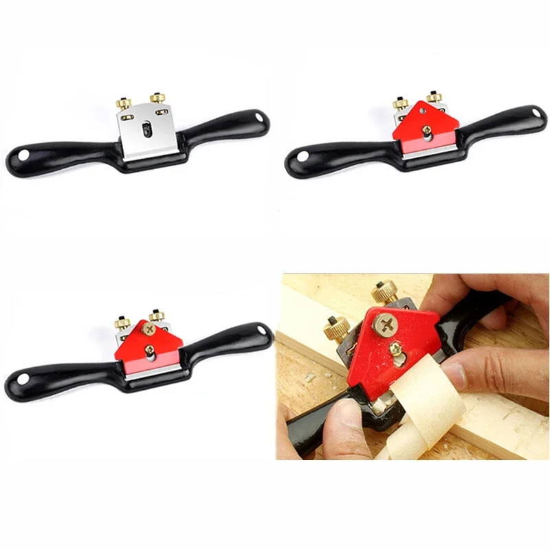 9/10 Inch Mini Woodworking Hand Planer Adjustable High Speed Steel Blade Sharp Hand Planing Tool for Carpenters 1pc