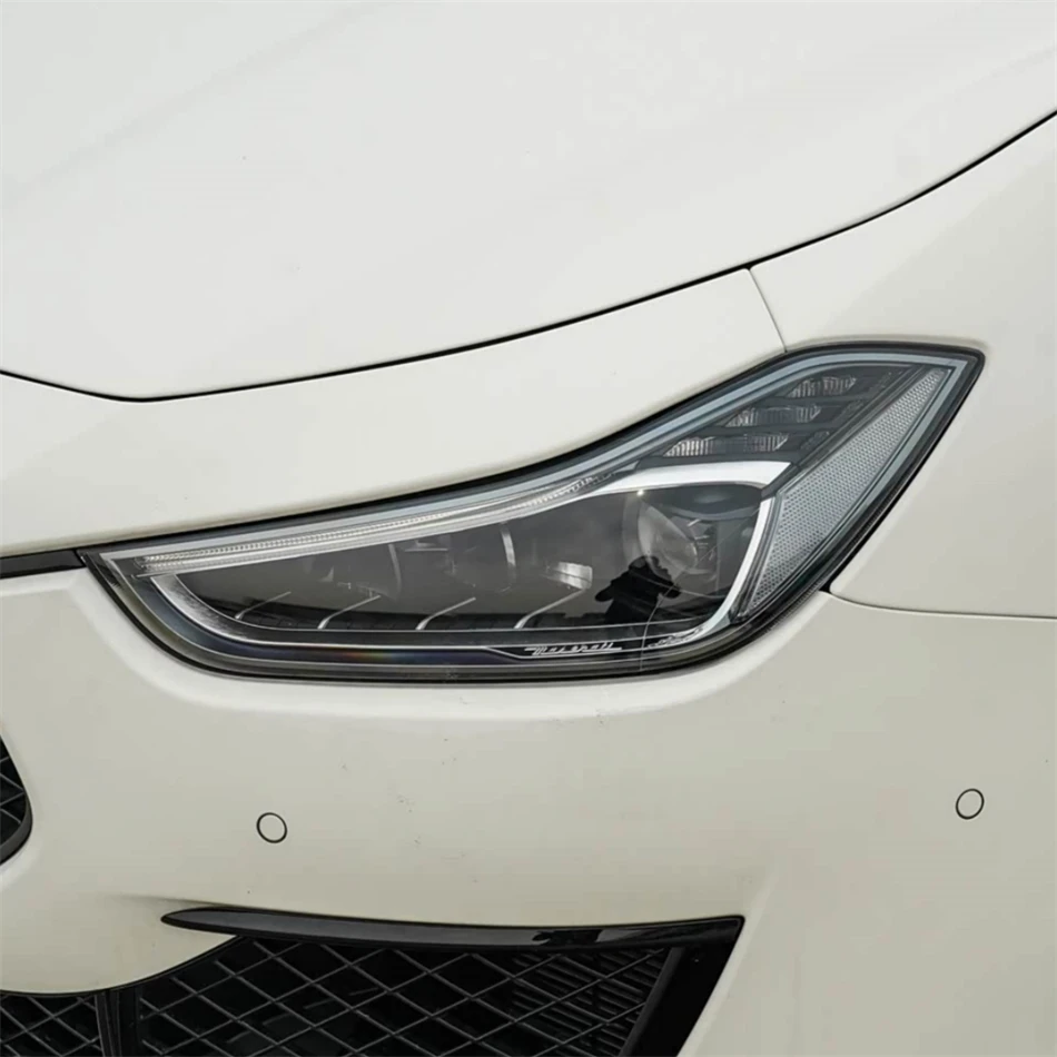 For Maserati Ghibli 2020 2021 2022 2023 Car Gadgets Lights Cover Headlight Shade Car Front Headlight Lens Cover Lights Shell