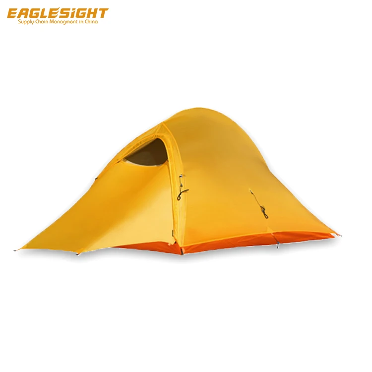 Lightweight Tent 20D Ripstop Nylon One Side Silicon Coating Ultralight Hherringbone 2 Person Camping Tent