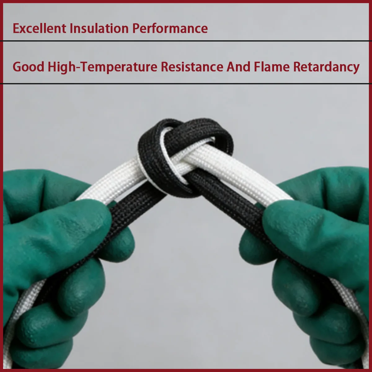 Inner diameter of 1.5mm-20mm woven glass fiber sleeve for motors, electrical appliances, automotive wiring harnesses, etc