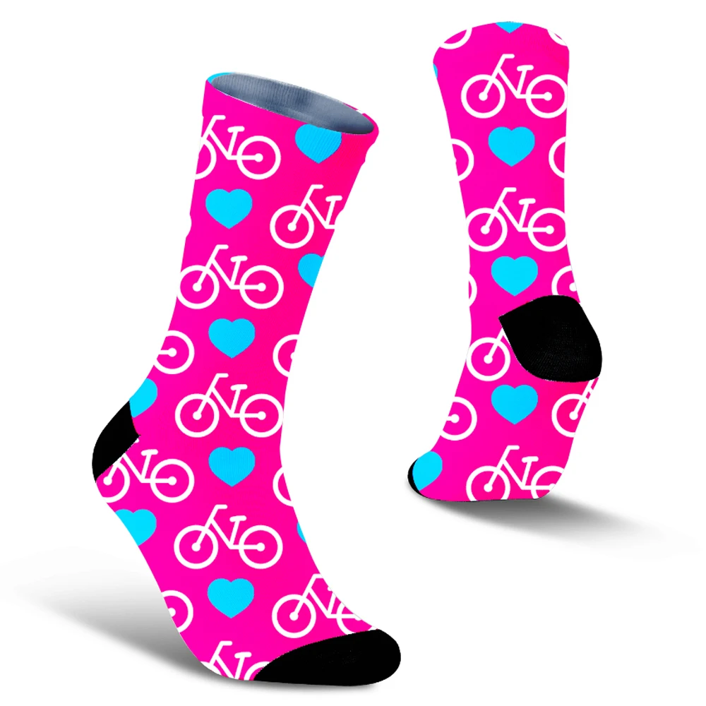 Unisex Retro Style Mountain Bike Socks, confortável, ciclismo de estrada, bicicleta, material de montanha, novo, primavera, outono, inverno, melhores presentes