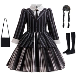1-6 Years Children Dress For Girl Costume 2023 New Vestidos For Kids Birthday Party Dresses Black Halloween Cosplay Costumes
