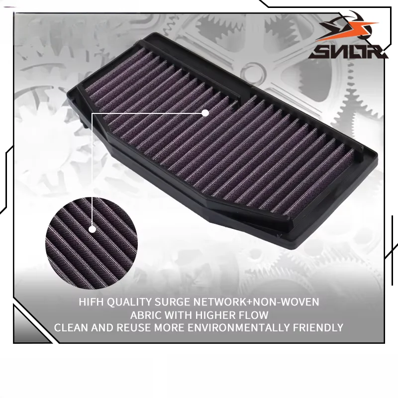 SNOR Motorcycle Engine High Flow Air Intake Filter Replacement Fit For Triumph Street Triple 765R 765RS 765S 660RS 2017-2024