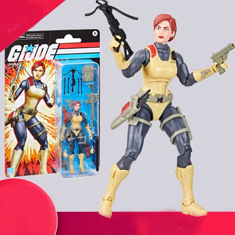 

GIJOE 1:12 Scale Soldier Red-Haired Lady 6 inch Movable Figure Scene Static Decoration Gift