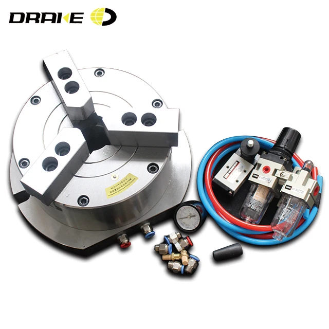 DRAKE QK3-08L 3 jaw vertical through-hole pneumatic chuck hollow power chuck for CNC lathe