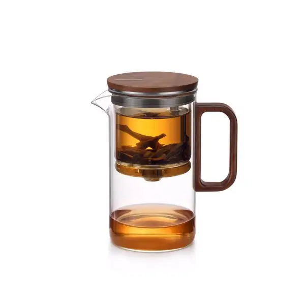 Bonston耐热玻璃泡茶壶，磁吸式开关，礼盒装，16.9oz-20