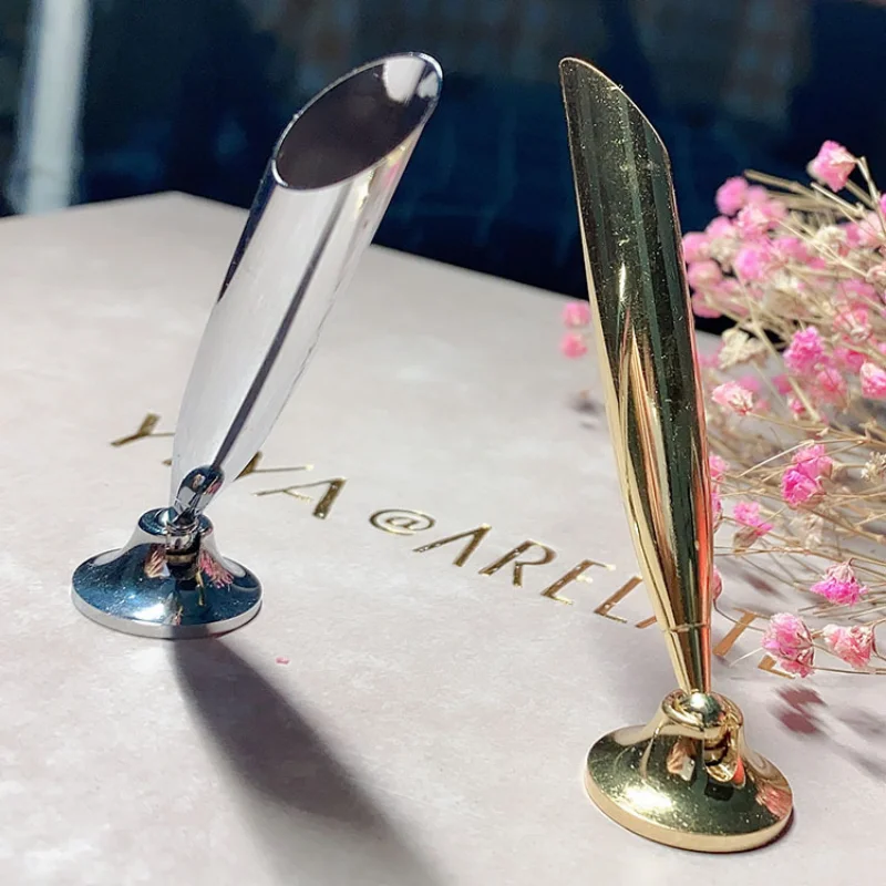 Desktop Pen Pencil Ballpoint Pen Rotating Stand Hotel Front Desk Signature Pen Base Gold / Silver Fixed Base Student Stationery