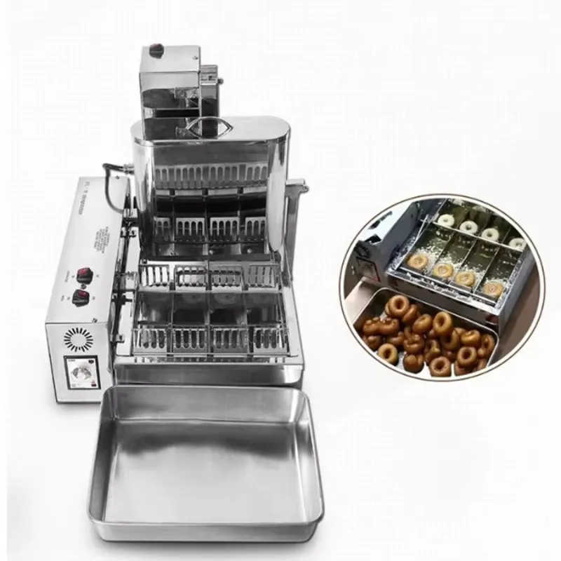 High Quality Automatic Donut Making Machine Integrated Doughnut Fryer Stainless Steel Donut Maker