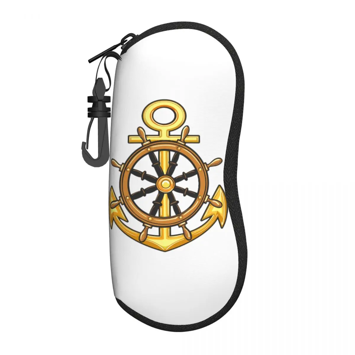 Custom Nautical Sailor Anchor Sunglasses Soft Case Neoprene Zipper Shell Eyeglass Case Protective Box For Glasses