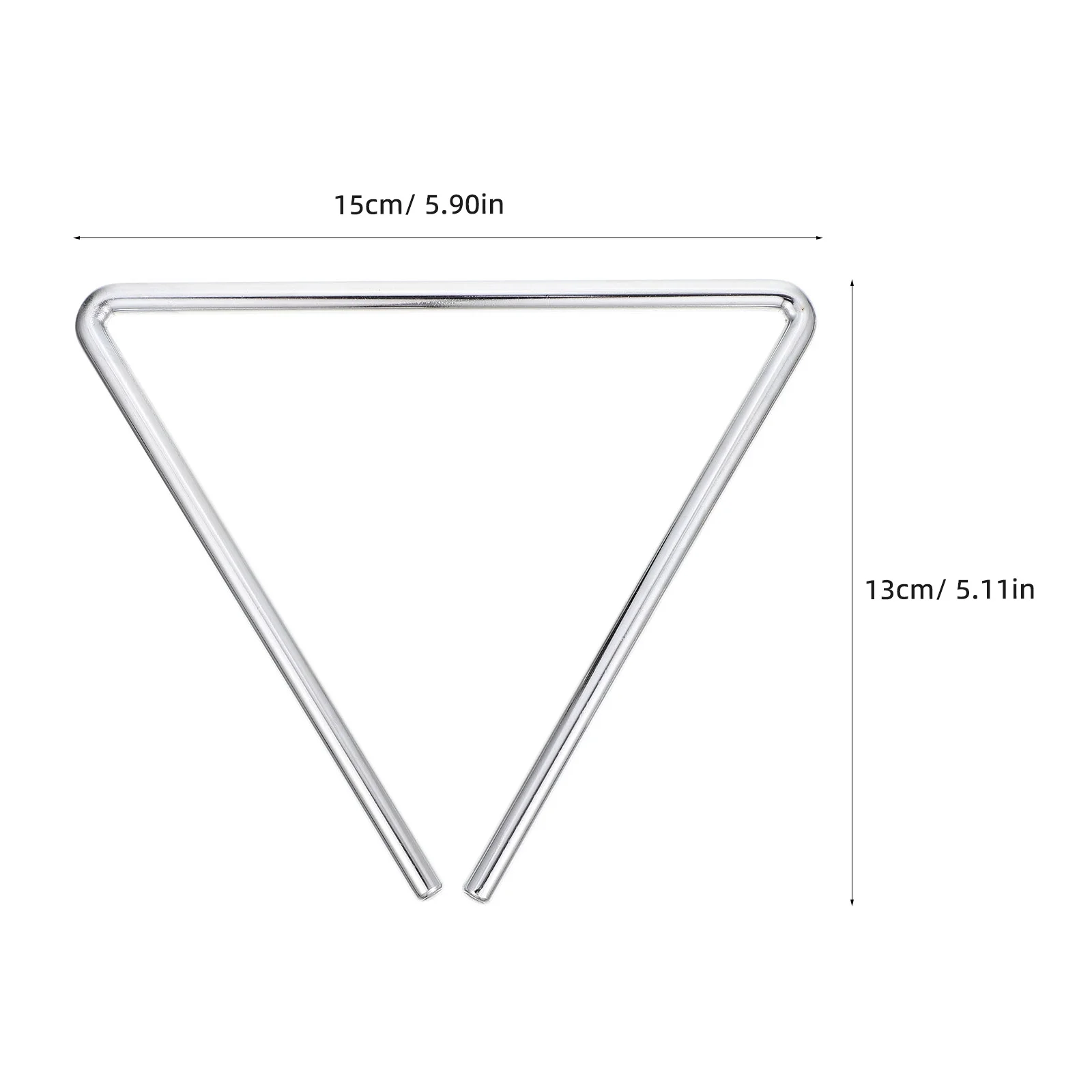 مجموعة واحدة من أدوات الموسيقى للأطفال أدوات قرع المثلث المعدني للأطفال ممارسة قرع اليد المثلثة التعليمية