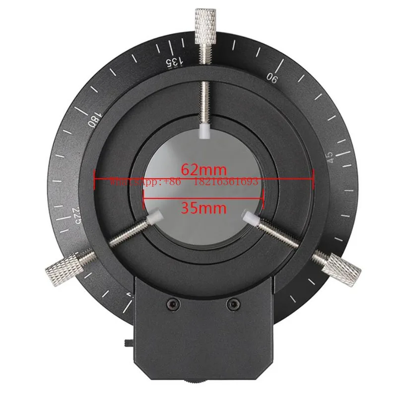 Limited Offer Suitable For Polarized Illumination Of Microscopes, 62mm Diameter 120-LED Ring Light With Polarizing Filter