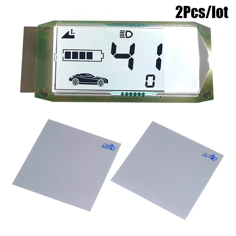 Film polarisé LCD universel, écran d'affichage d'image de véhicule électrique, film izer pour montre, batterie, téléphone portable de voiture, 9x9cm, 2 pièces