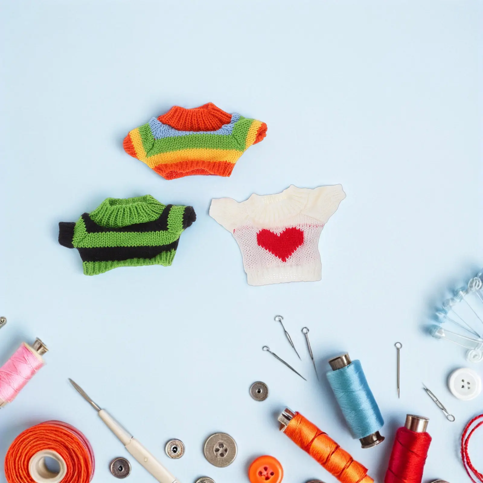 

Комплект одежды для медведя из 3 предметов: вязаный свитер, милый наряд для плюшевых игрушек 14-18 дюймов, аксессуары для самостоятельного переодевания