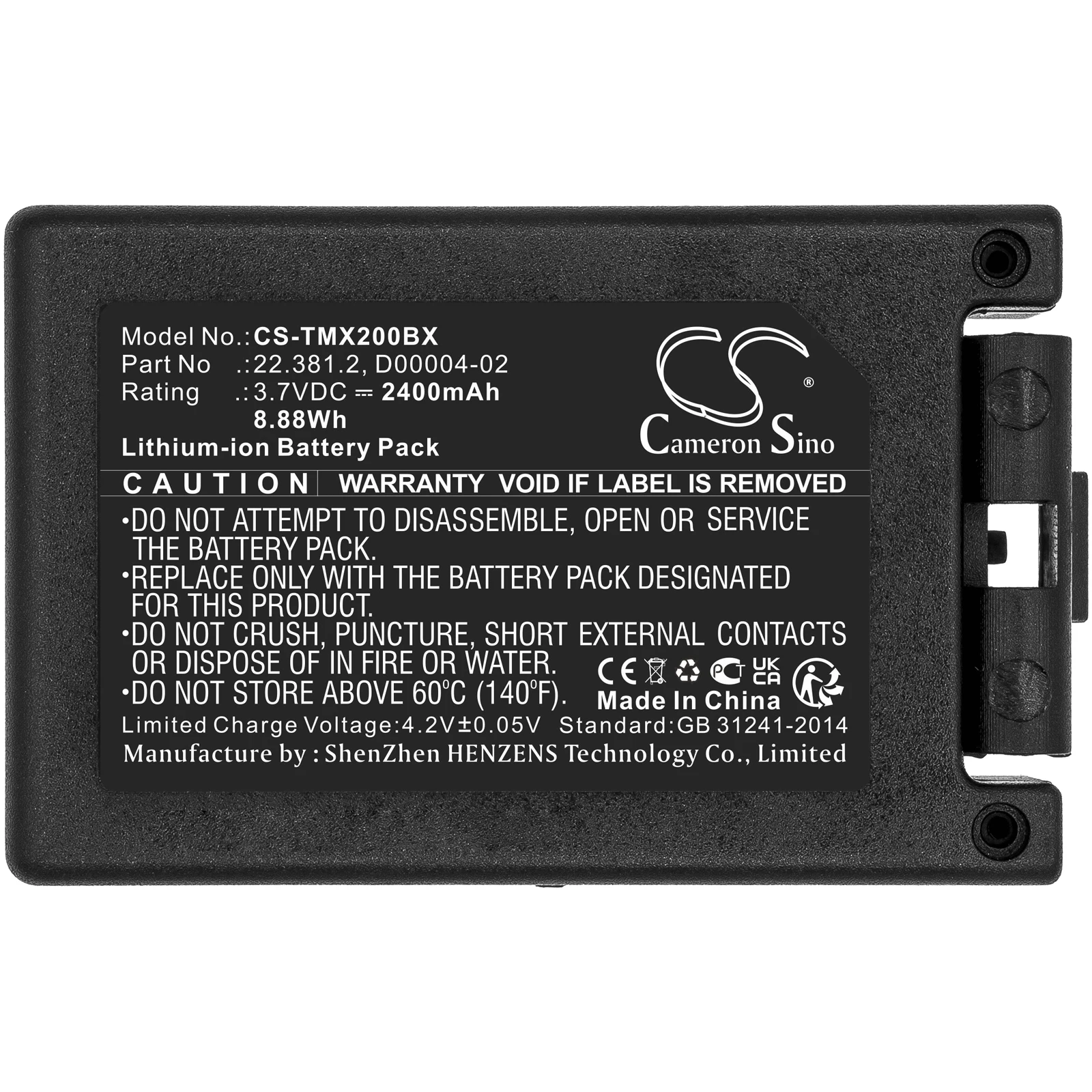 Crane Remote Cont Battery For  Teleradio 22.381.2  D00004-02  M245060 Transmitter Tele Radio TG-TXMNL  Volts 3.7  Li-ion +Tools