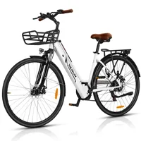 VARUN VARC7008 Adult Women Electric Bicycle 250W Motor City Electric Bike 36V 10AH Battery 27.5 Inch Tire Commuter Electric Bike