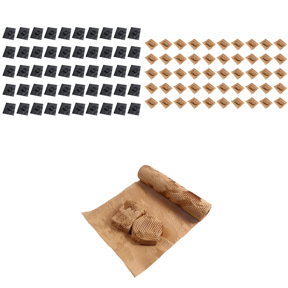 Papier pakowy o strukturze plastra miodu, amortyzująca rolka do pakowania ekologiczna do pakowania prezentów kwiaty 1 rolka/50 arkuszy