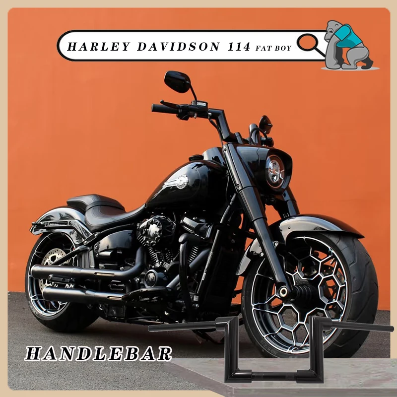 Motorcycle 51mm thick handle Thickened handlebare compatible for Harley davidson Fat boy Street Bob Breakout FXSB Sportster 1250