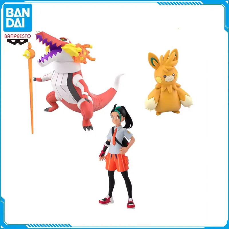 

BANDAI Original Pokemon Scale World Nemona Skeledirge Pawmot 1/20 Anime Action Figures Model Collection Model Toy Kids Gift