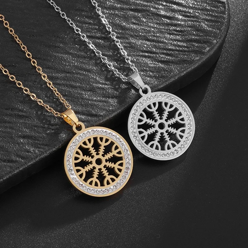 Women's Hollow Snowflake Guide, Ring Pendant, Clavicle Chain, Versatile Accessories for Daily Commuting, Gift for Partner