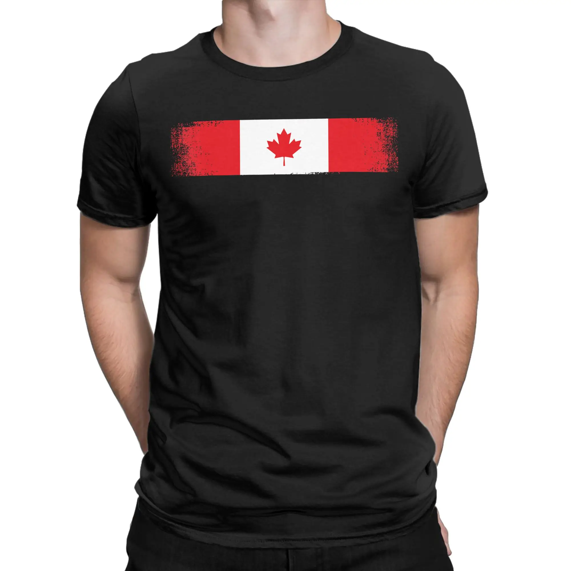 Men Canada Flag National Pride Graphic Sports Fans T Shirts Tops Summer Short-Sleeve T-Shirt O Neck Fashion Tshirt Plus Size