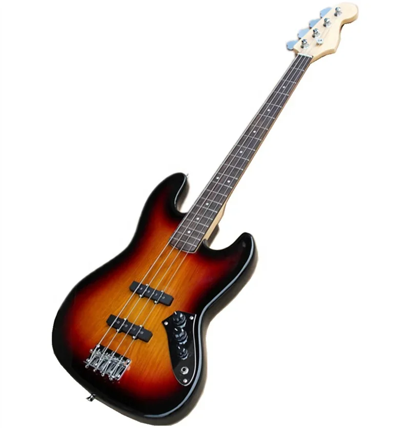 Huiyuan Factory 4 String Electric Bass Guitar Musical Instrument,J Bass,Offer Customize