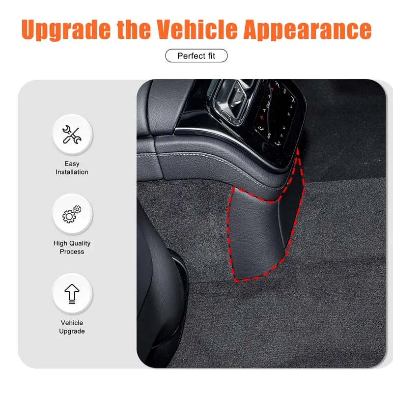 

3Pcs ABS carbon fiber For Mercedes-Benz S-Class W223 2021-2024 car rear exhaust vent lower anti-kick cover Car accessories