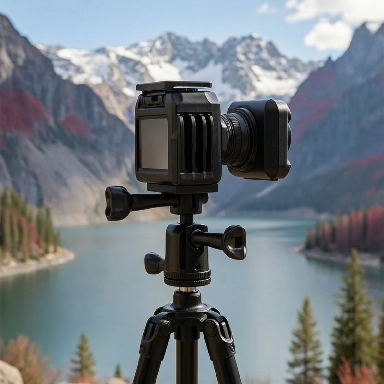 Camera Quick Release Plate Compact Quick Release Base Camera Mount Adapter Slim-Profile for Photographers, Travel Photography - view 2