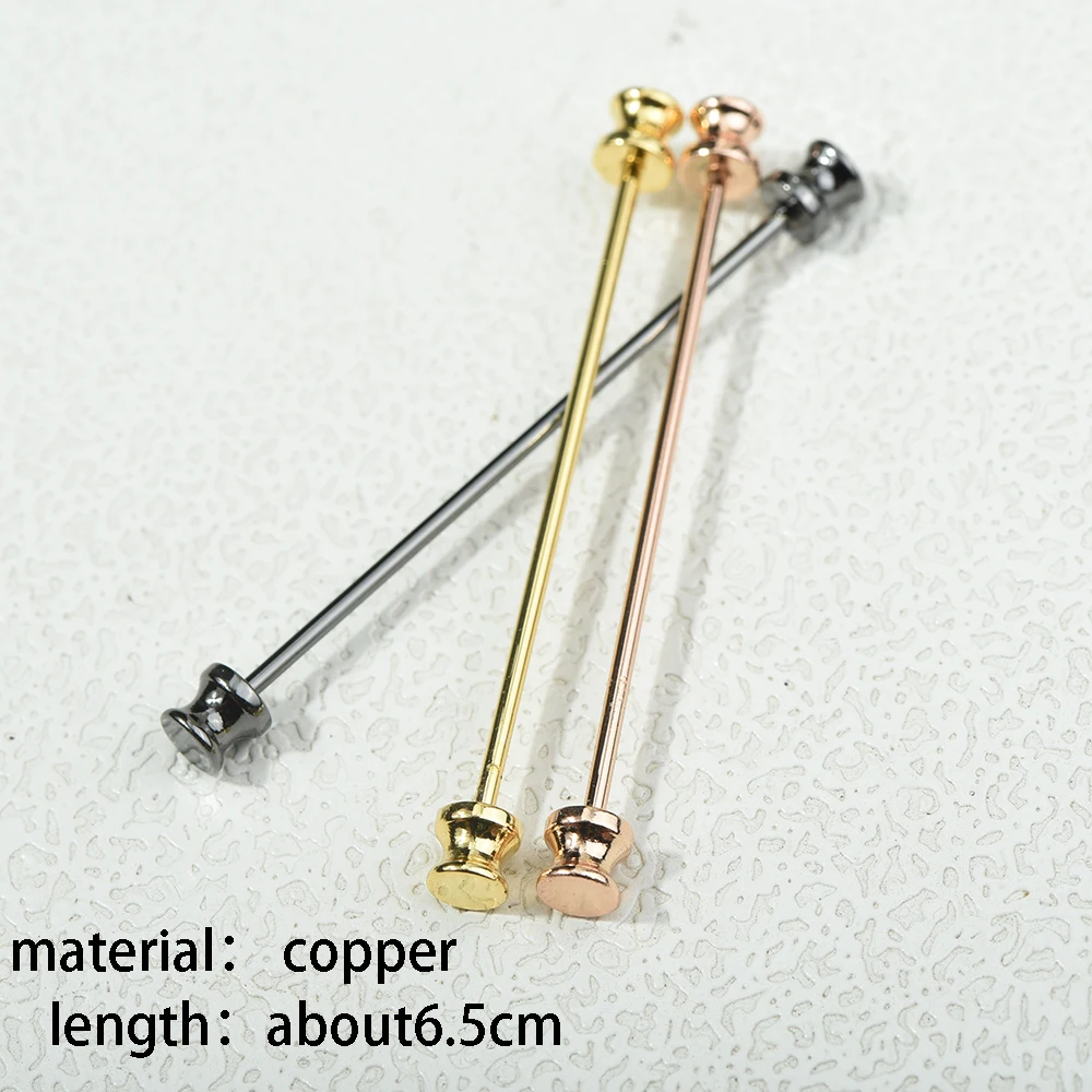 ICEYY Copper Metal Neck Tie Collar Bar Pin Clip Ties Lapel Pins And Brooches Gifts For Men Brooch Jewelry Luxury