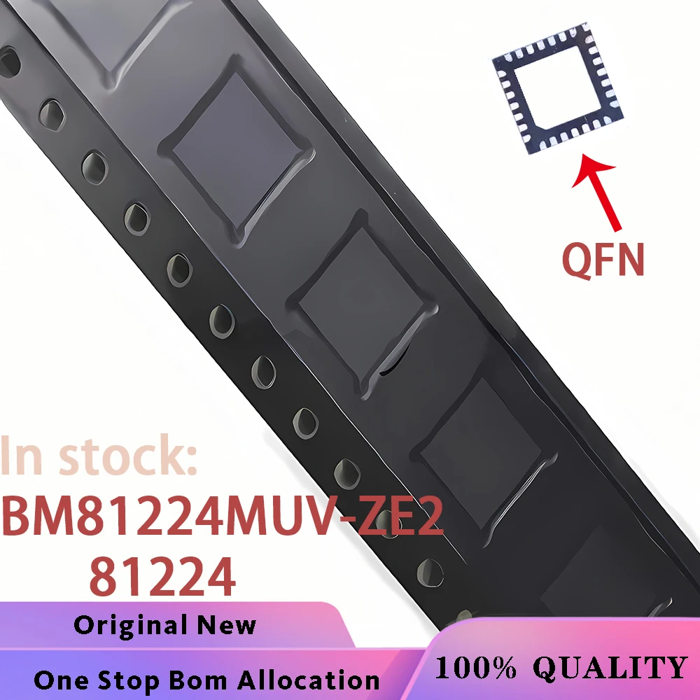 (2PCS) BM81224MUV-ZE2 BM81224MUV BM81224 81224 QFN-36 Chipset