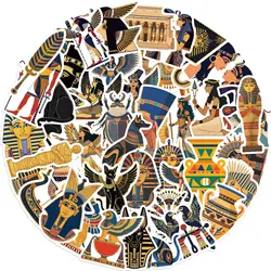 10/30/50Pcs cartoon Retro Egyptian Graffiti stickers For Suitcase Skateboard Laptop Luggage Phone Styling