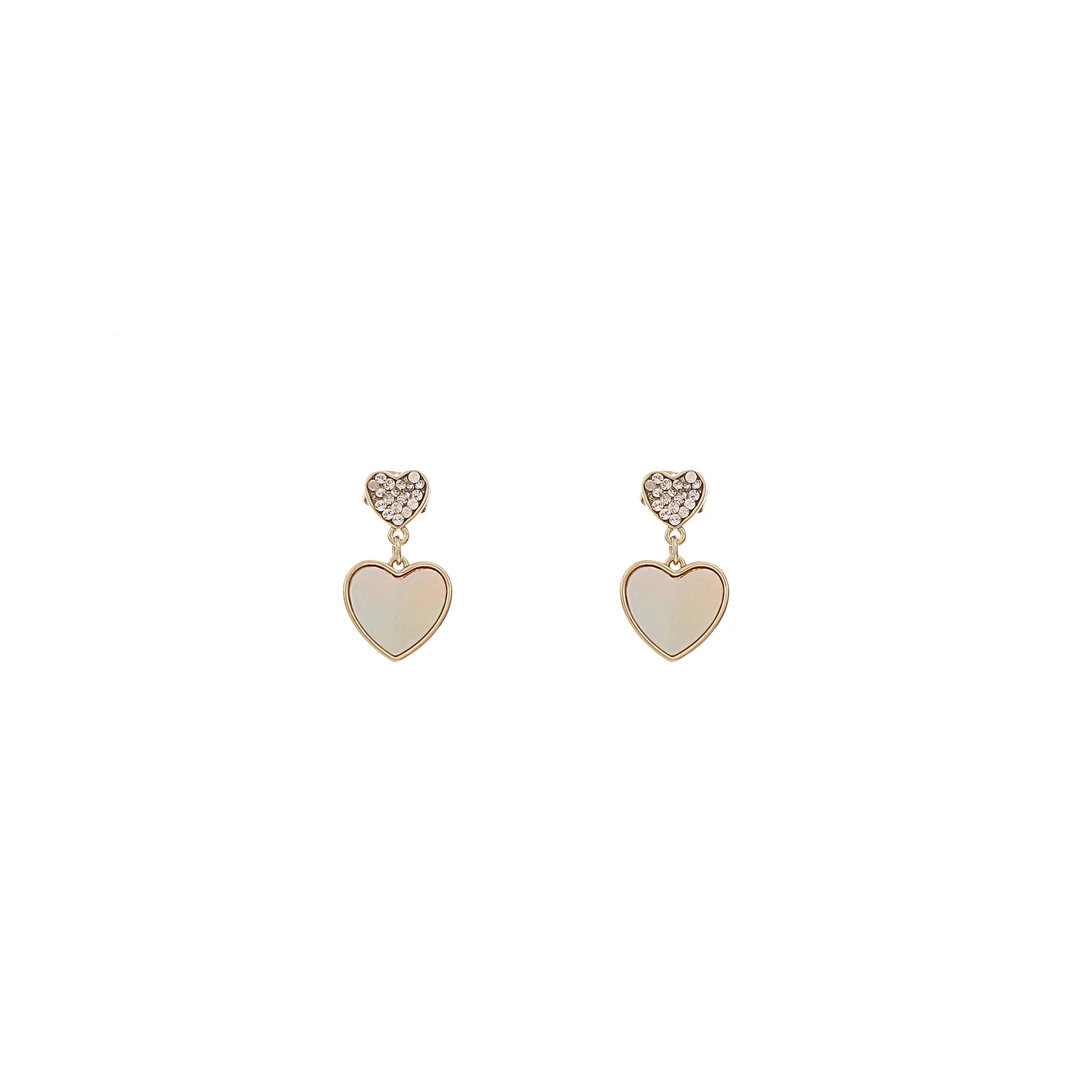 Small Stud Heart Shell Drop Earrings for Girls Kids Baby Girls Fashionable Gift 1 dollar items