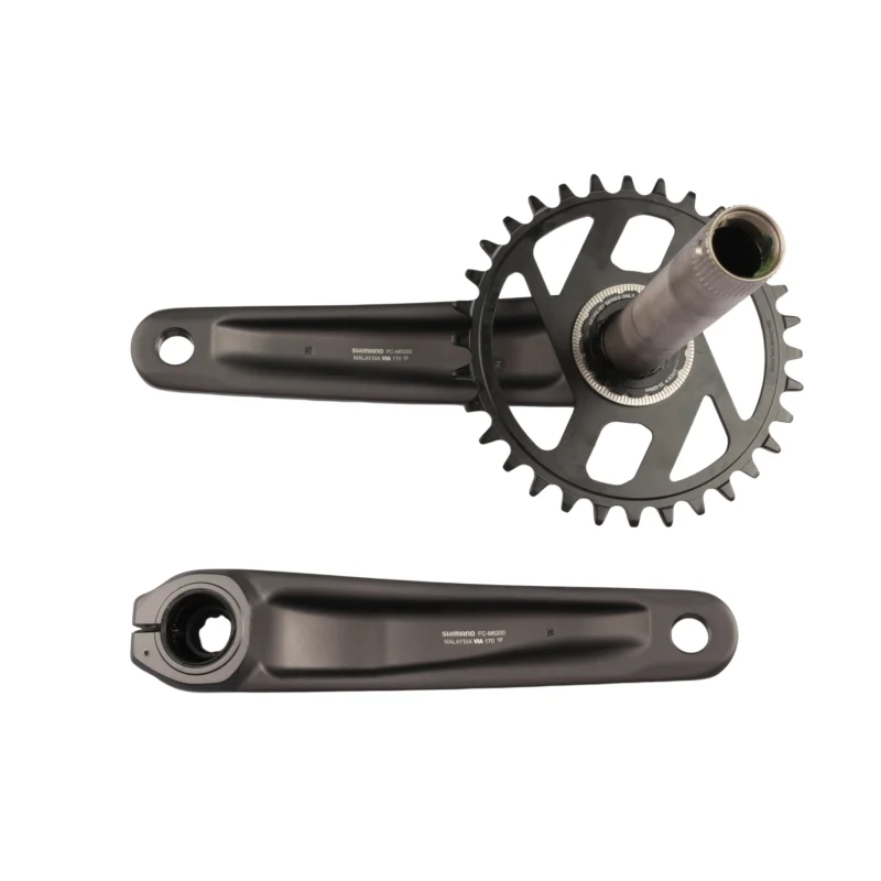SHIMANO NEUE DEORE M6200 Kurbelgarnitur 1x12-fach 165mm 170mm 175mm 30T 32T Kettenblatt Fahrradteile Originalkurbel für MTB-Fahrrad – Detail 7