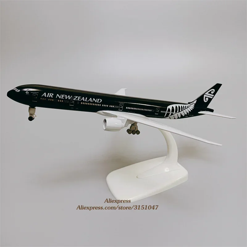 19cm Model Airplane Black Air NEW ZEALAND Airlines B777 Boeing 777 Airways Metal Alloy Plane Model Diecast Aircraft W Wheels