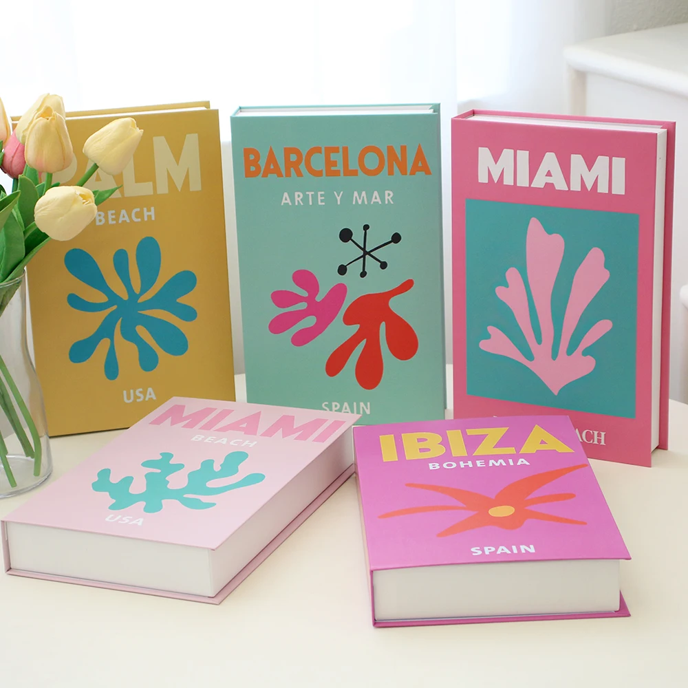 Travel Series Fake Book Decoration Coffee Table Decoration Living Room Fashion Prop Books Home Decoration Model Room IBIZA CAPRI