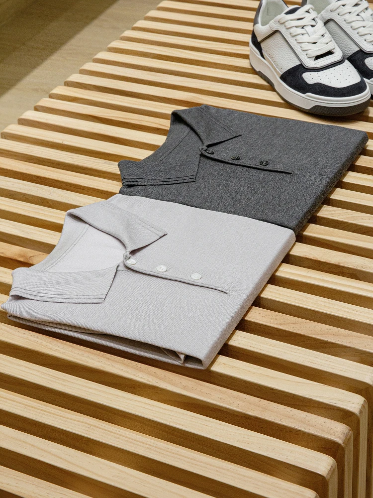 

Льняная шерстяная смесь ort Sve irt, повседневная мужская модная городская одежда с отложным воротником, летняя тонкая молодежная одежда-стойка