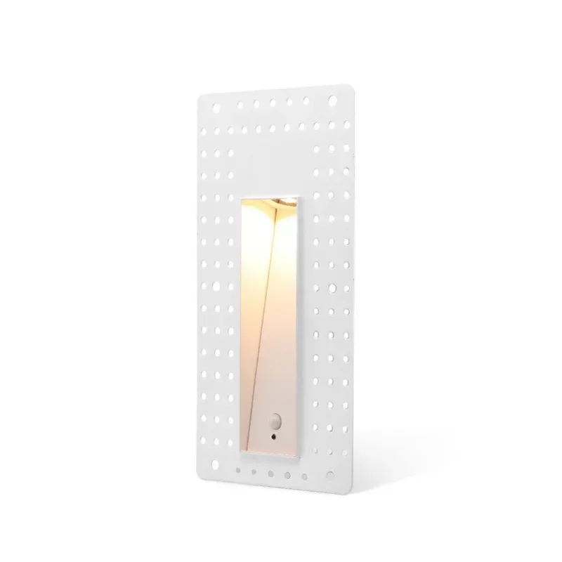 Recessed Motion Detect LED Wall Lamp 85-265V Frameless 3W Step StairCase Lighting For Home Channel Corridor Night Footlight
