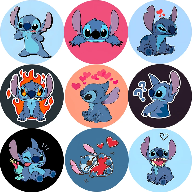 ผู้ถือโทรศัพท์พับแหวนนิ้วมือโทรศัพท์ขาตั้งซ็อกเก็ต popping Anime Stitch น่ารักโทรศัพท์มือถือสําหรับ iPhone Samsung Xiaomi