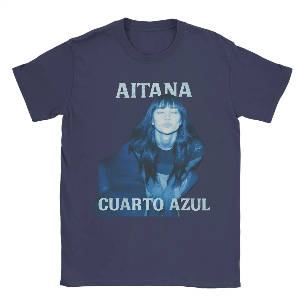 Aitana CUARTO AZUL Tour 2026 Men's Women Graphic Print T Shirts Crazy Tees Short Sleeve Crew Neck T-Shirt Pure Cotton Clothing