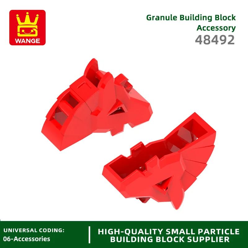 20 Pcs/lot NO.48492 Horse Hood Block Moc Color Accessories Compatible with Brick DIY Children's Toy Assembly Parts