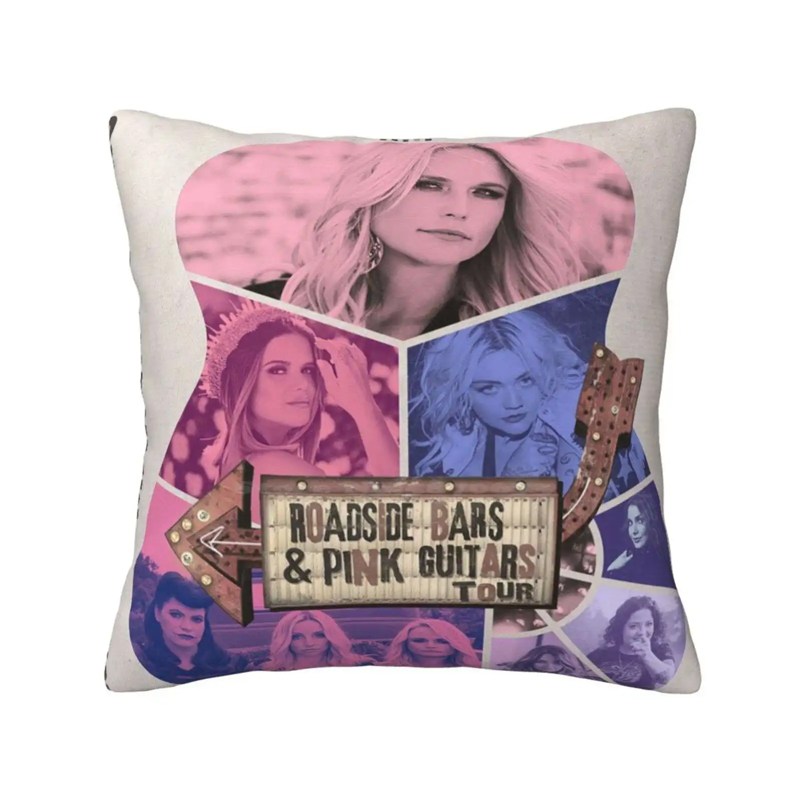 

New Miranda Guitar Tour 2019 Fashion Sofa Throw Pillow Cover Pillowcase Live North America World Lambert Roadside Bar Pink